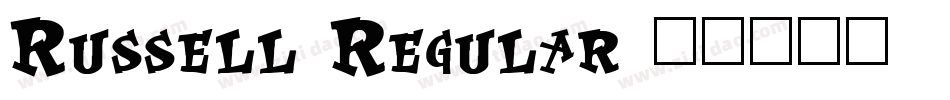 Russell Regular字体转换